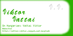 viktor vattai business card